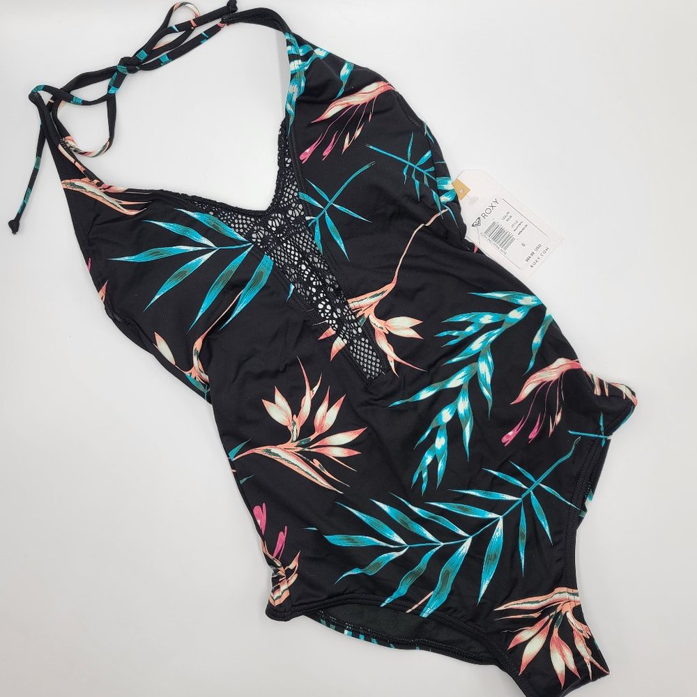 ROXY Surf Bride One Piece Swimsuit, Sz S